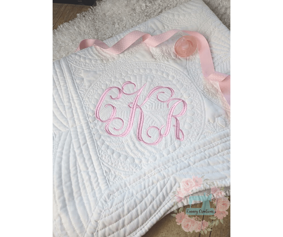 personalized heirloom baby quilts