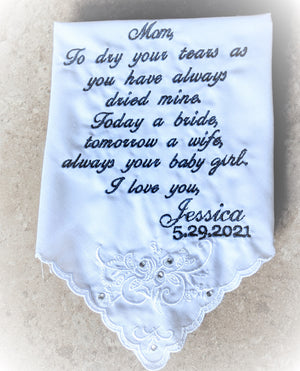 Mother of the Bride hankie