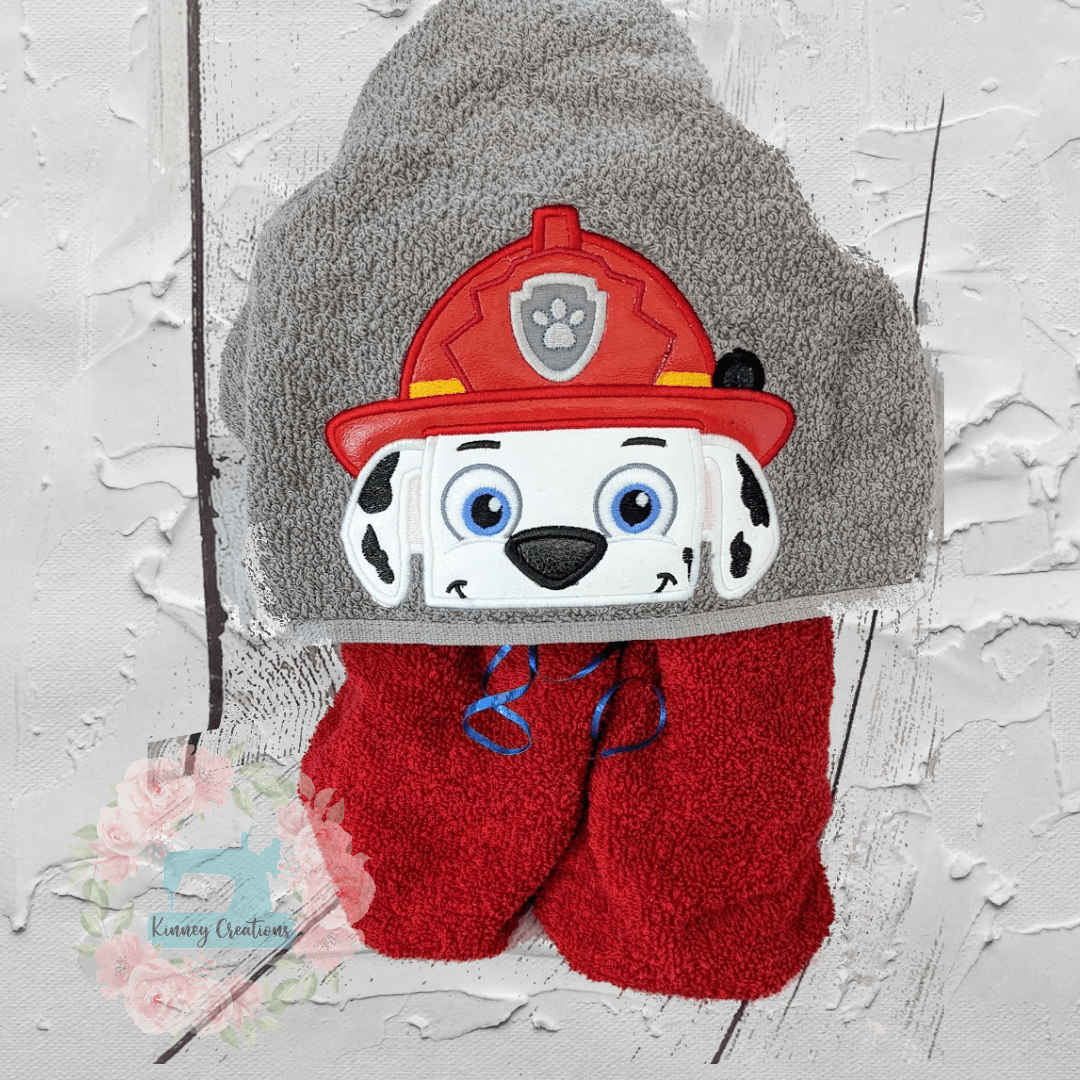 Fire Dog inspired hooded towel