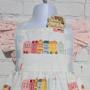 Rainbow Row Ruffle Dress