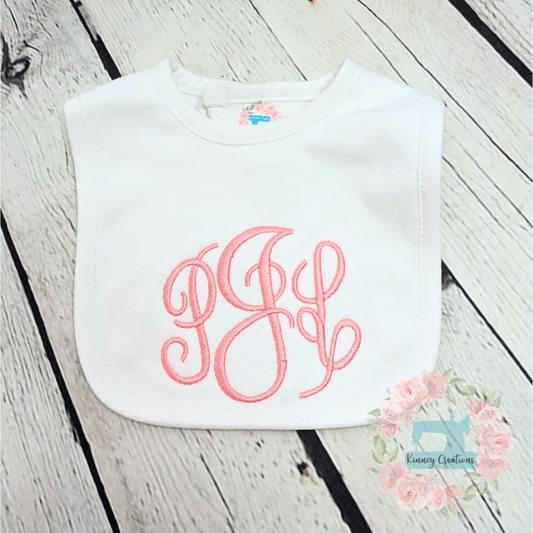 Coral fancy circle bib