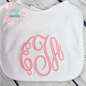 Open image in slideshow, Coral fancy circle bib #2
