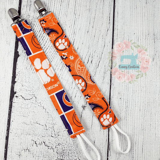 Tigers Pacifier Clips