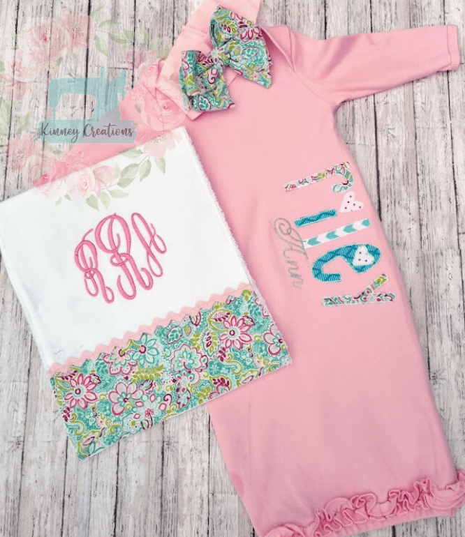 Pink Personalized girl gown