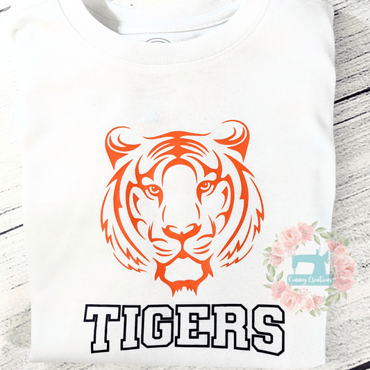 Tiger outline toddler and youth
