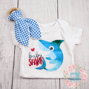 Open image in slideshow, Distressed Baby Shark/Crinkle teether
