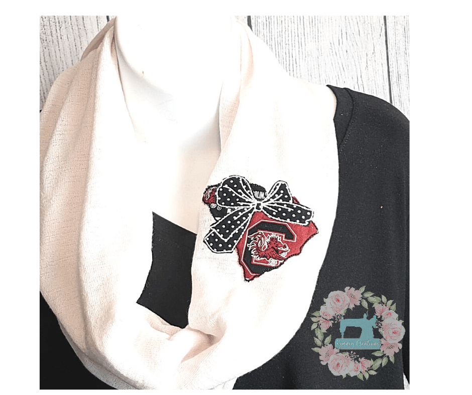 SC  Carolina Big Bow infinite scarf