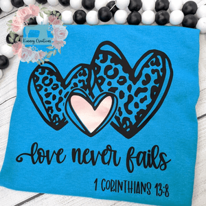 Love never fails flat fold